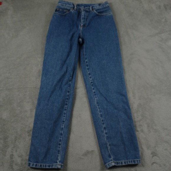 Lauren Ralph Lauren Jeans Womens 6 Petite Blue Denim Tapered Vintage - Picture 1 of 7